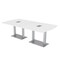 Skutchi Designs 45 in W, 96 in L, 29 in H, Engineered Wood Top, White HAR-AREC-46x92-DOU-ELEC-XD09 - alternate 1